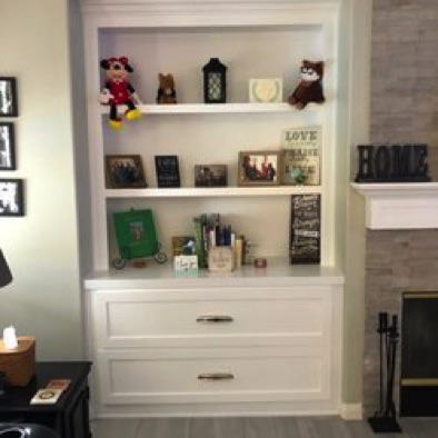 Wall Unit with extra wide drawers