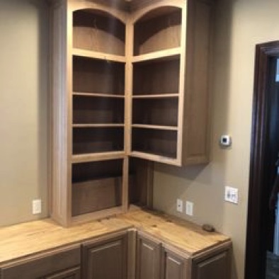 Office Cabinets, waiting on countertop and finish